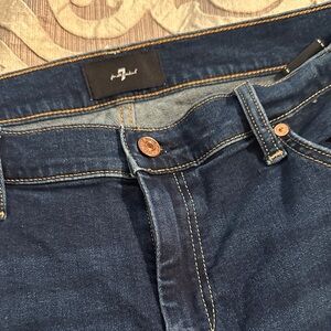 7 for all man kind dojo mid rise flare jean size 33